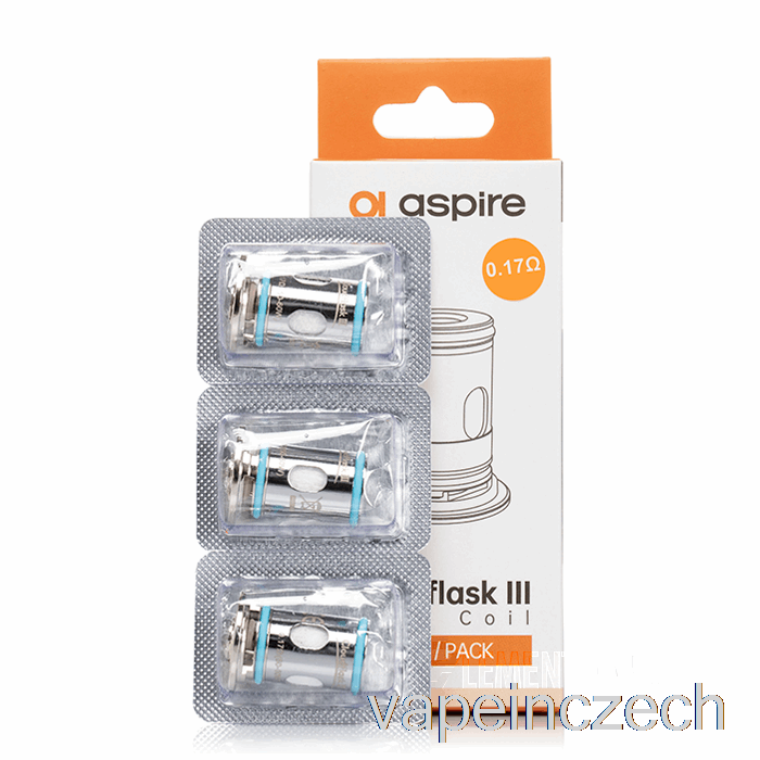 Aspire Cloudflask 3 Náhradní Cívky 0,17ohm Cloudflask 3 Coils Vape Bez Nikotinu